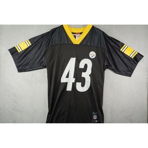 Vintage Reebok Pittsburgh Steelers Troy Polamalu #43 Jersey Mens Medium